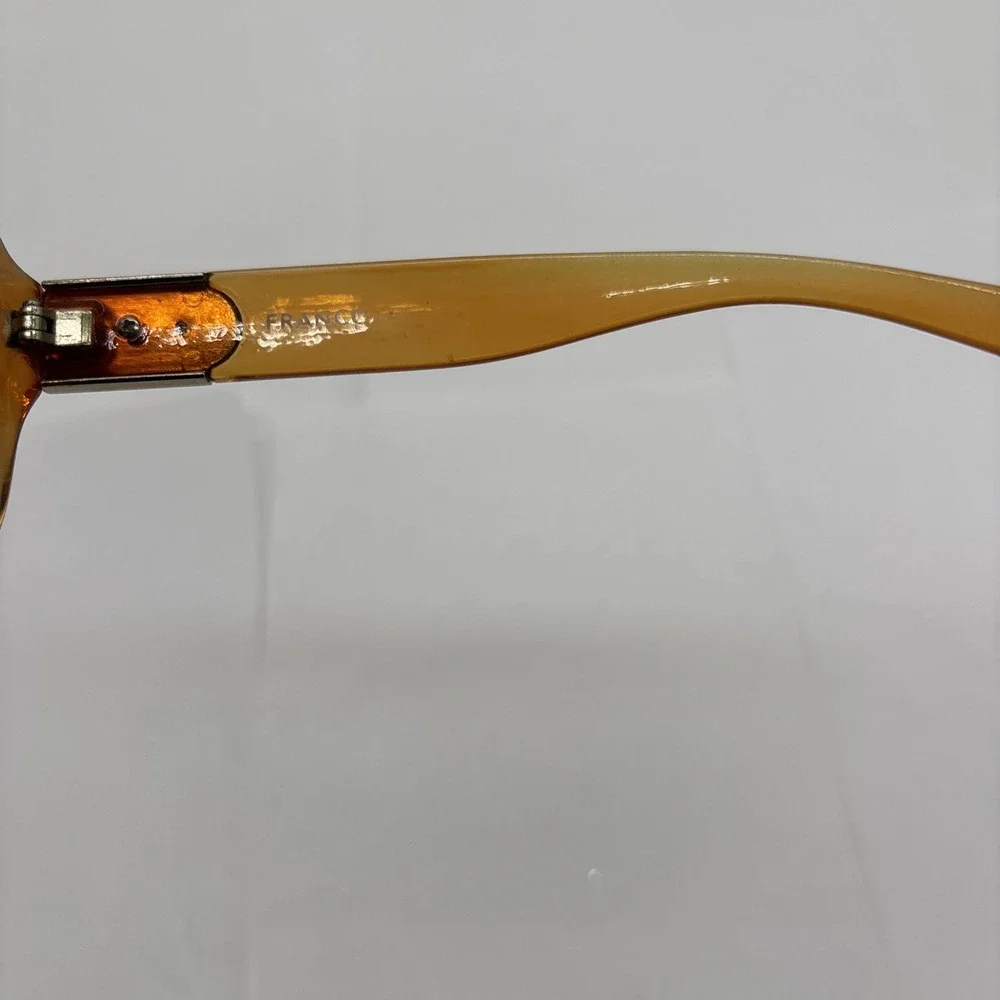 Women's Vintage Franco Sarto  Sunglasses Cats Eye Large Amber Colored